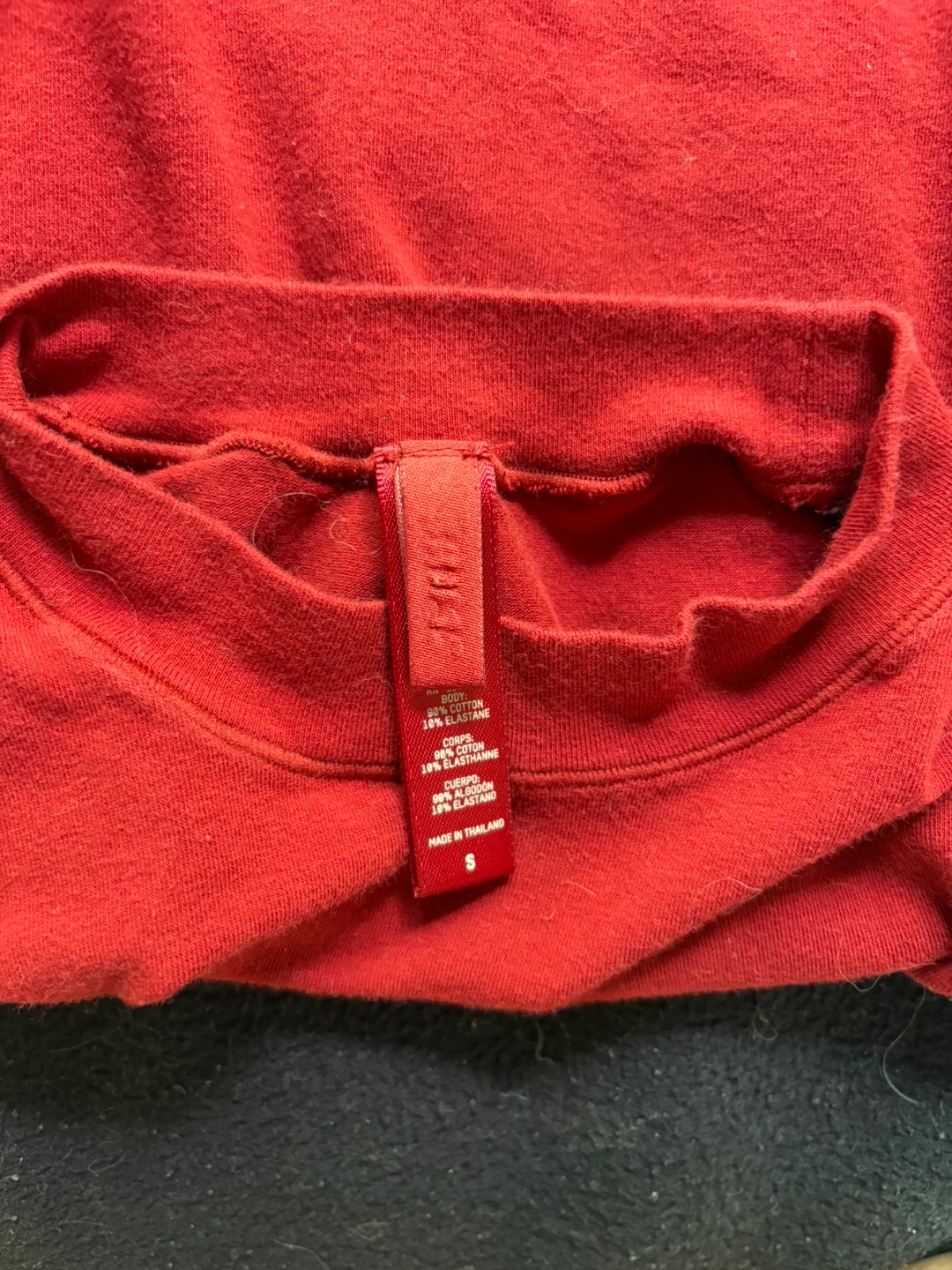 SKIMS Red Mock Neck Sleeveless Top Size S - photo 3