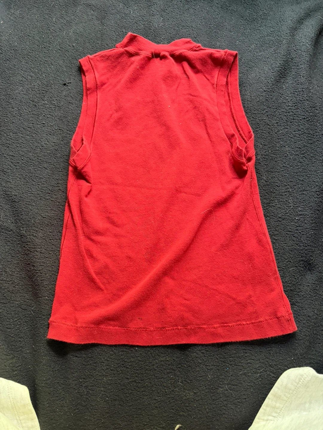SKIMS Red Mock Neck Sleeveless Top Size S - photo 2