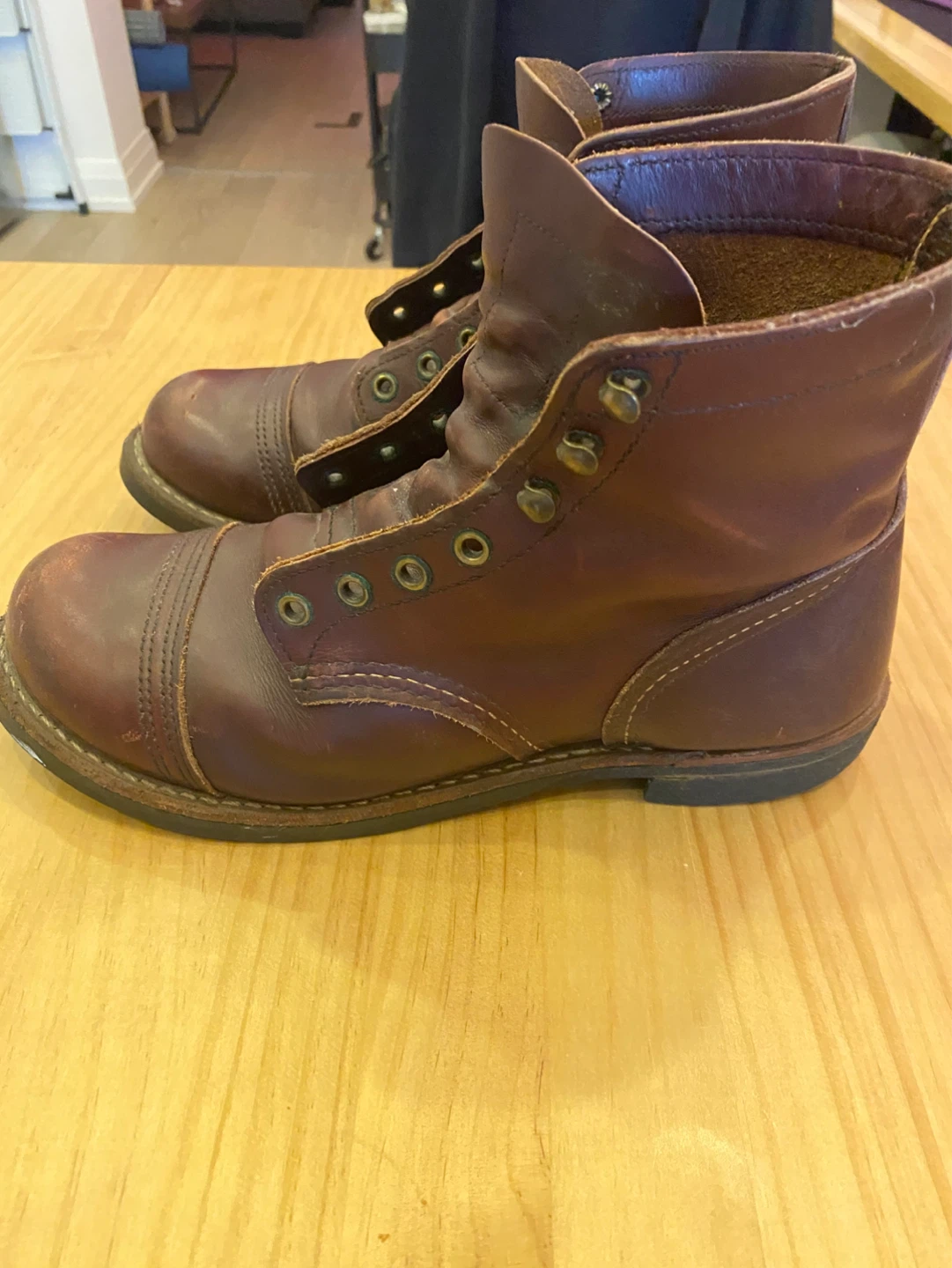 Red Wing 8119 Iron Rangers in Oxblood size 7.5 - photo 4