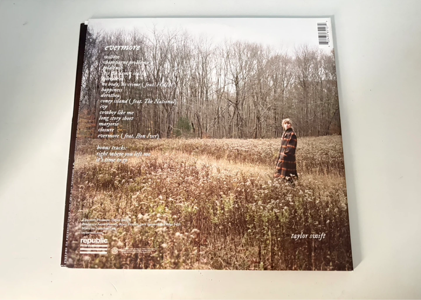 Taylor Swift Evermore Vinyl Record - photo 3