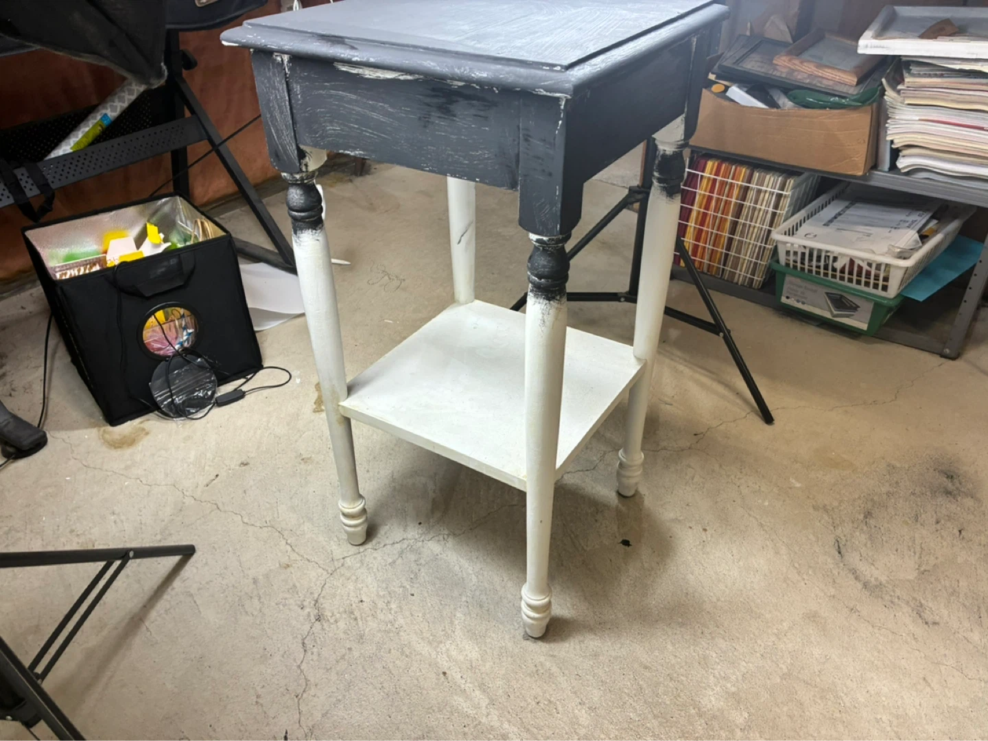 Small Side Table – Black & White - photo 3