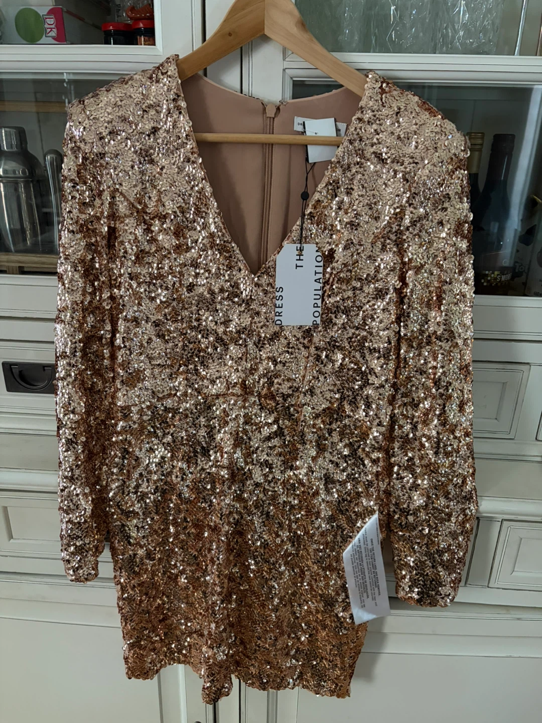 The Dress The Population Sequin Mini Dress