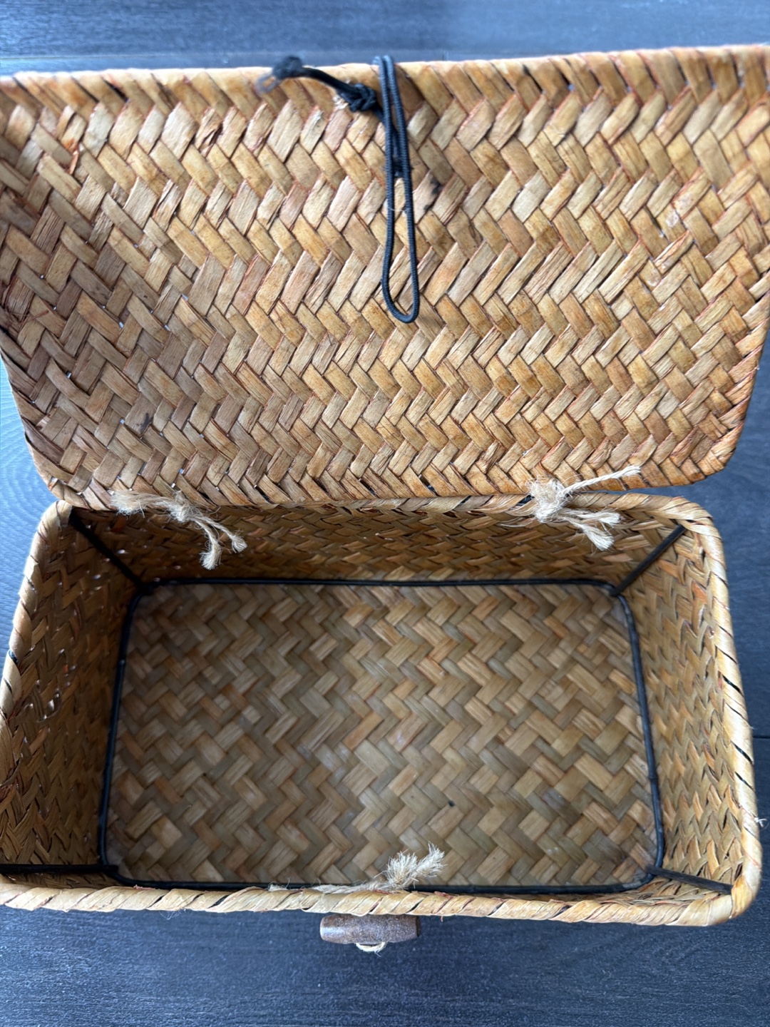 Woven Basket with Lid - photo 2