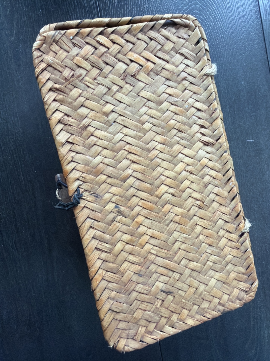 Woven Basket with Lid