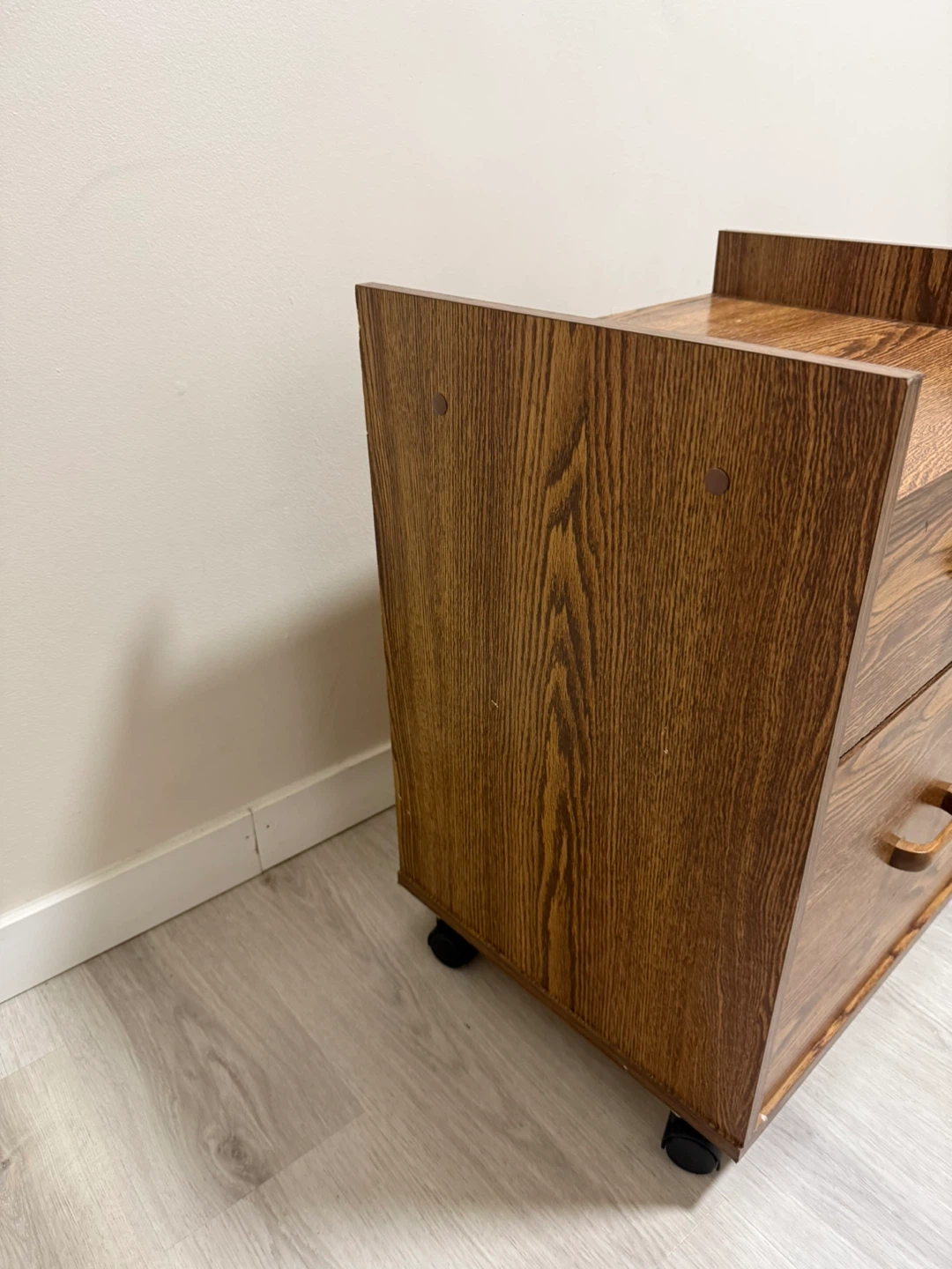 Wooden 2-Drawer side table - photo 2