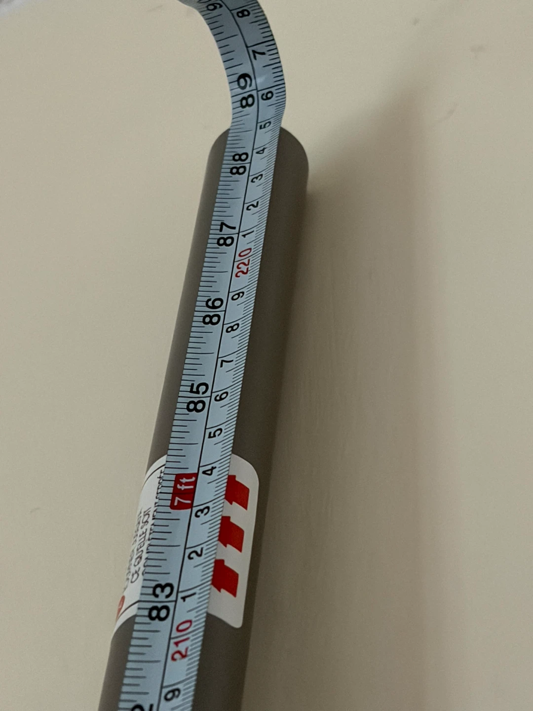 Adjustable suction curtain rod - Grey - photo 2