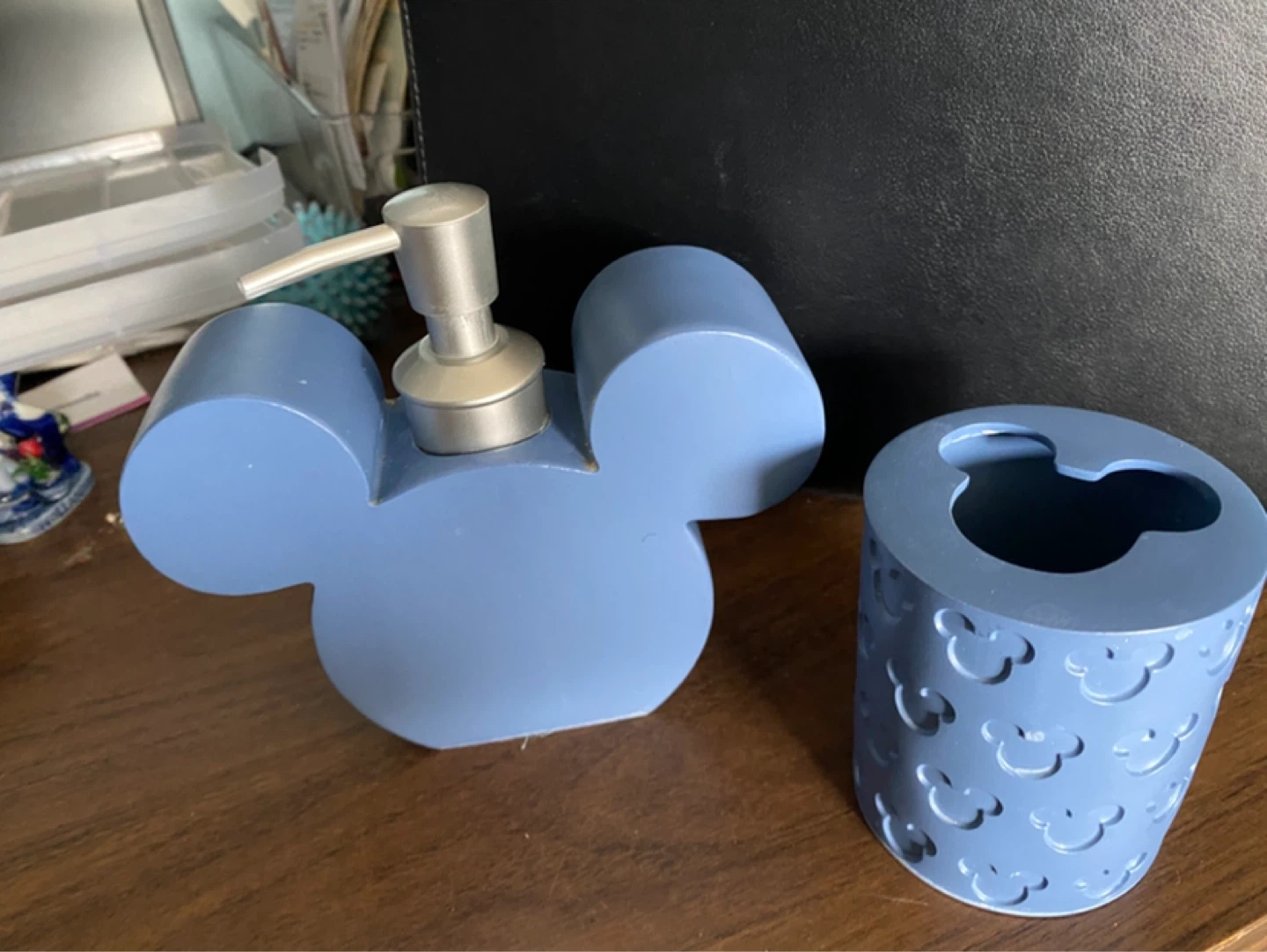 Mickey Mouse Soap Dispenser and Toothbrush Holder Set - photo 2