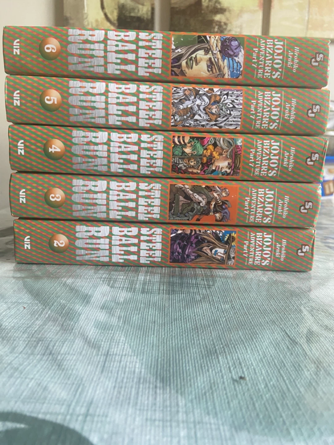 JoJo's Bizarre Adventure Part 7 Steel Ball Run Manga Volumes 2-6