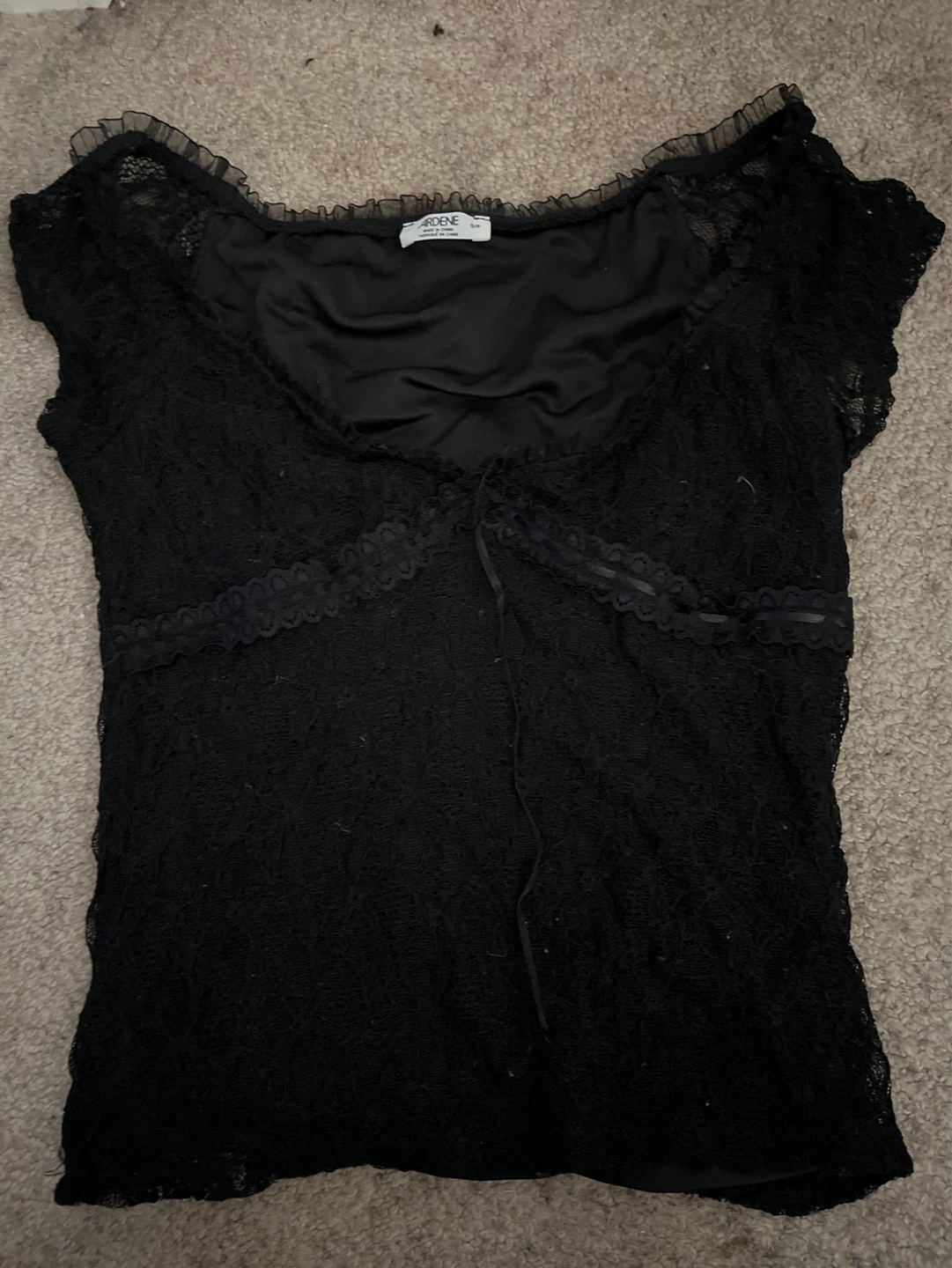 Ardene Black Lace Top