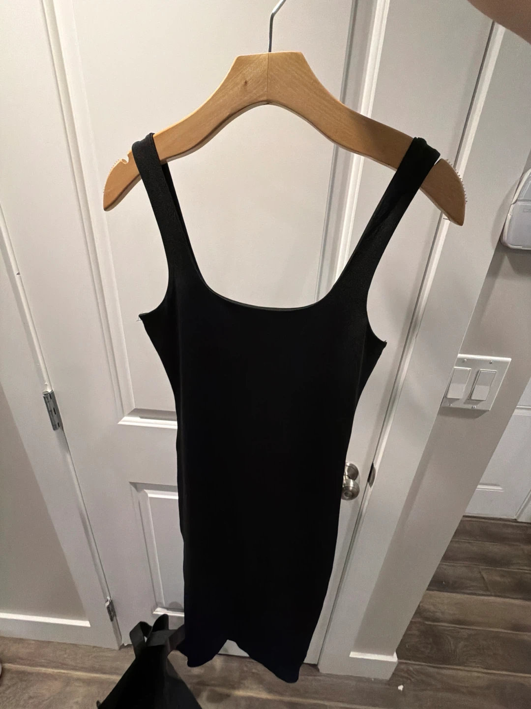 Black Ribbed Tank Dress - photo 2