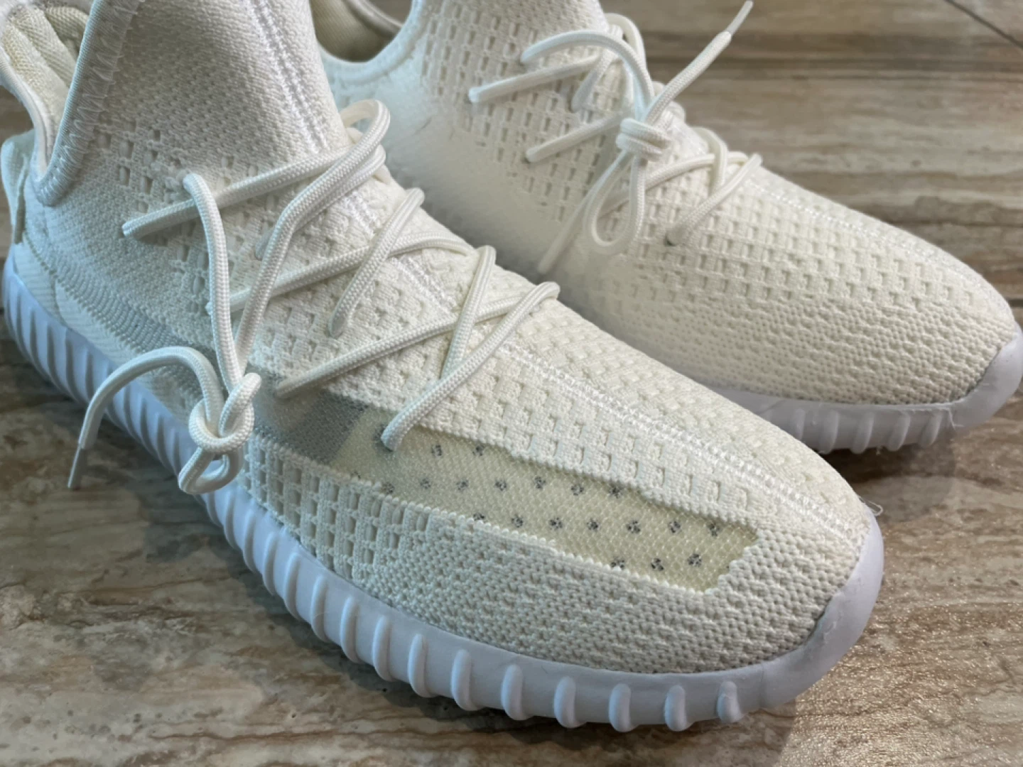 White Knit Sneakers - photo 3
