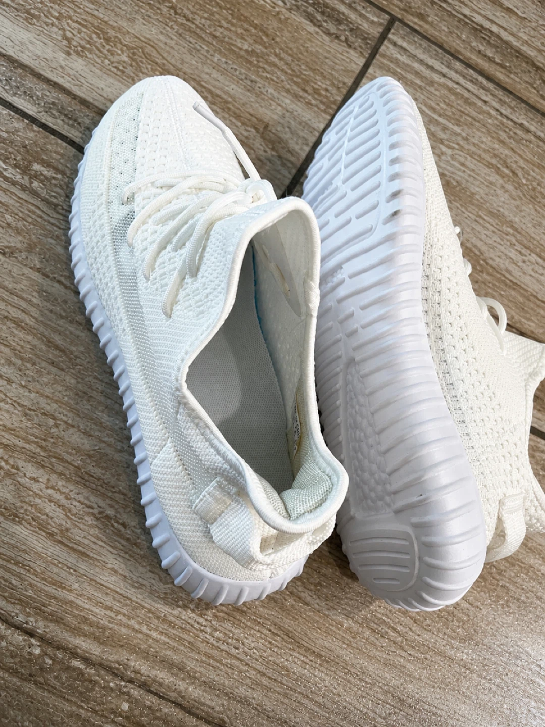 White Knit Sneakers - photo 2