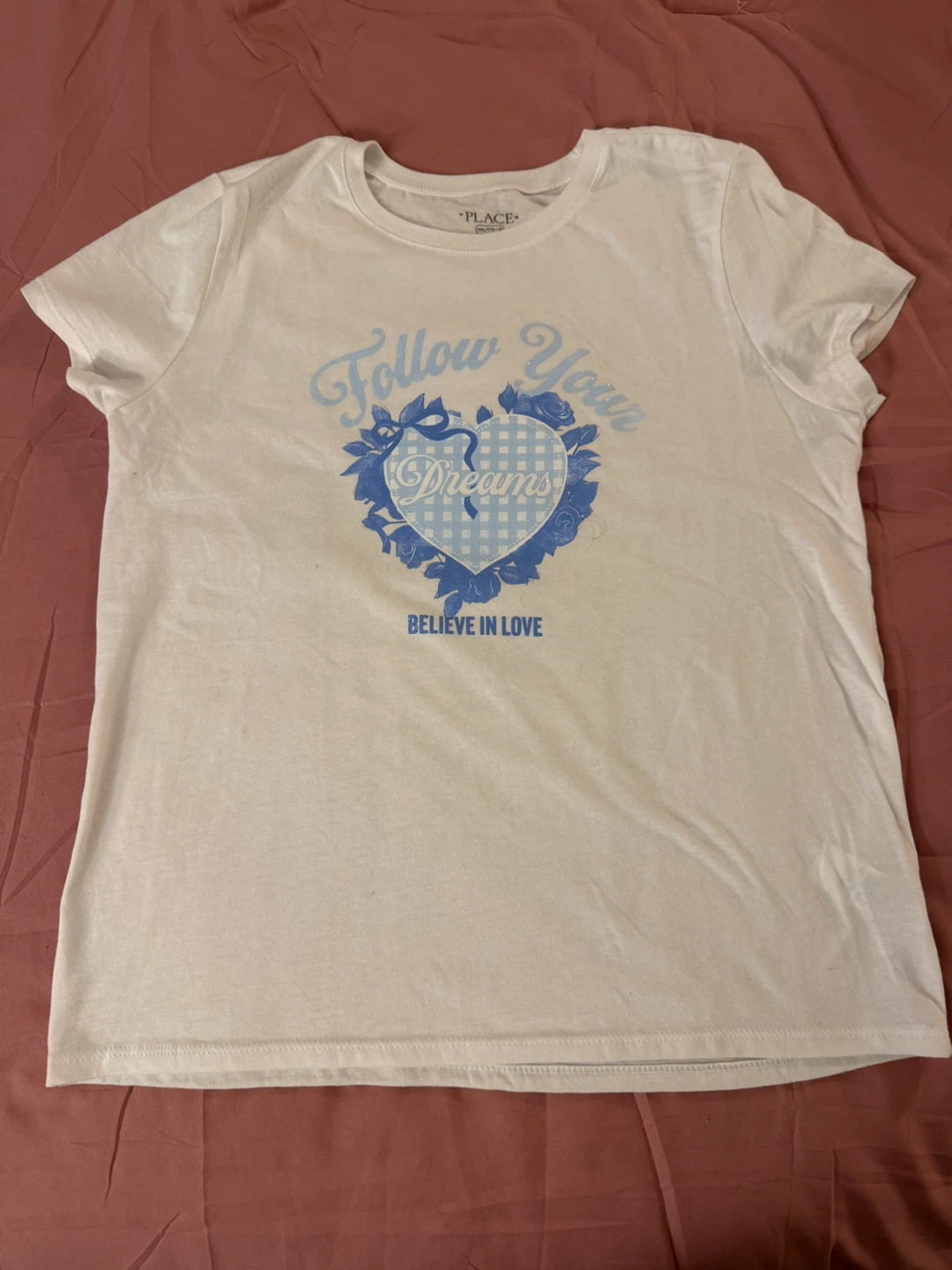 The Children's Place White Graphic T-Shirt XXL