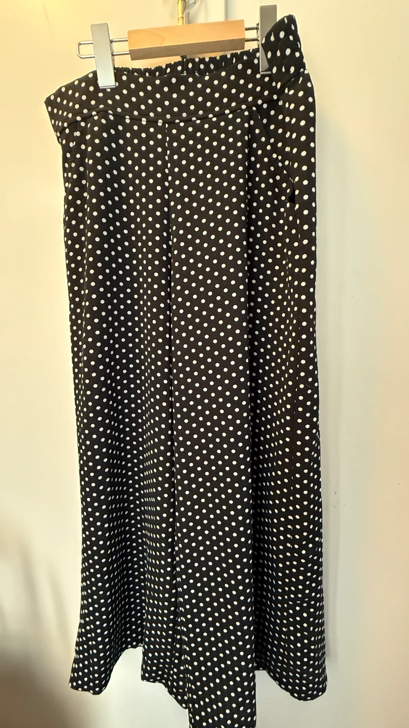 MAX STUDIO Polka Dot Wide Leg Pants Size M