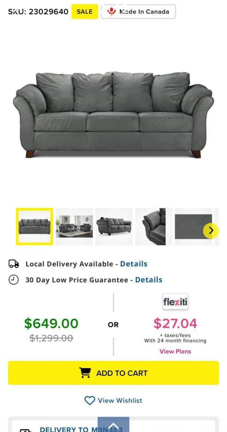 Grey Sofa - photo 2