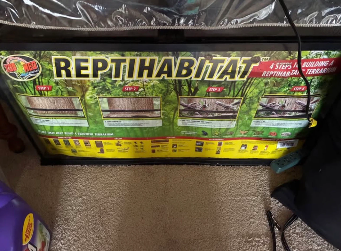 Zoo Med ReptiHabitat 40 Gallon Premium Reptile Terrarium