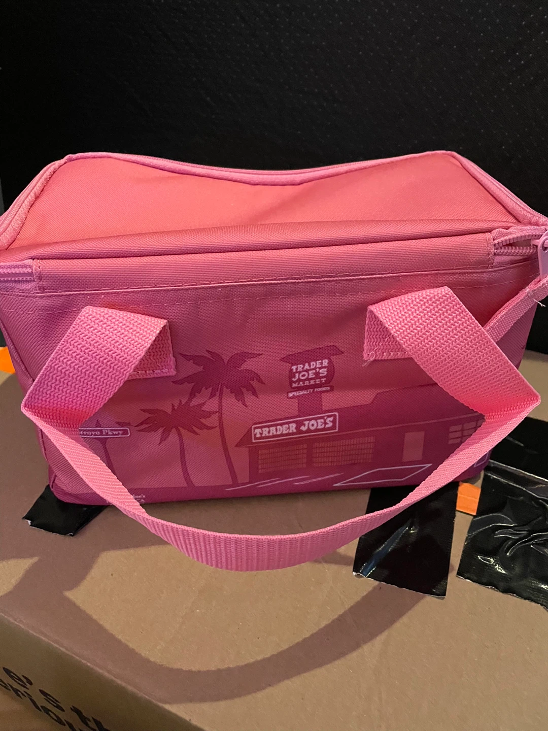 Unused!!! Pink Trader Joe’s lunchbox