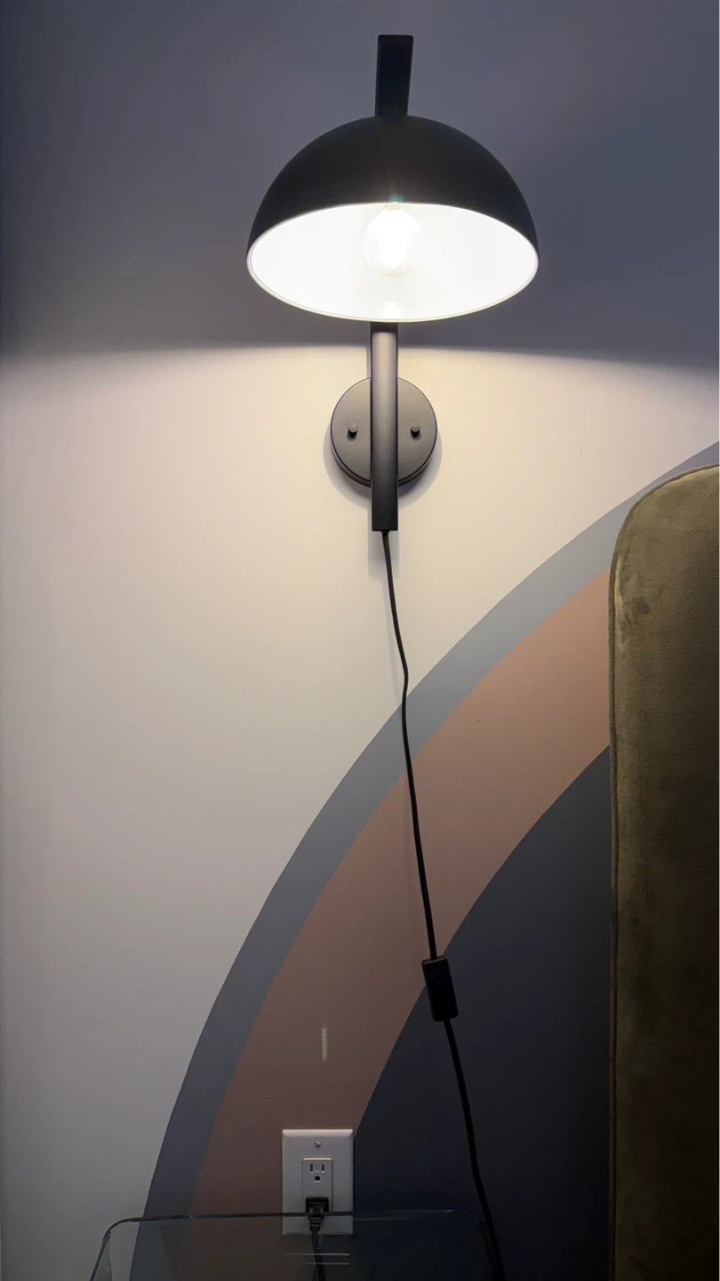 Black Dome Wall Sconce Lamp (Set of 2)
