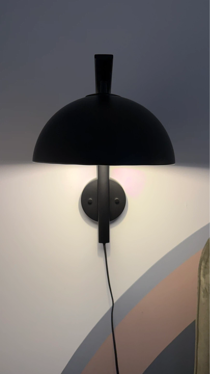 Black Dome Wall Sconce Lamp (Set of 2) - photo 2