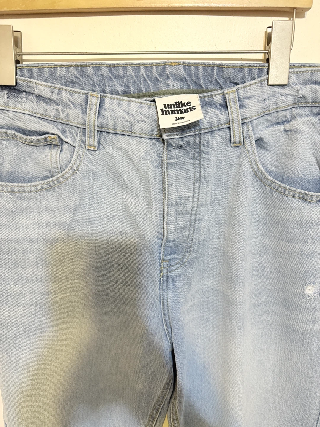 Unlike Humans Light Wash Distressed Denim Jeans - photo 3