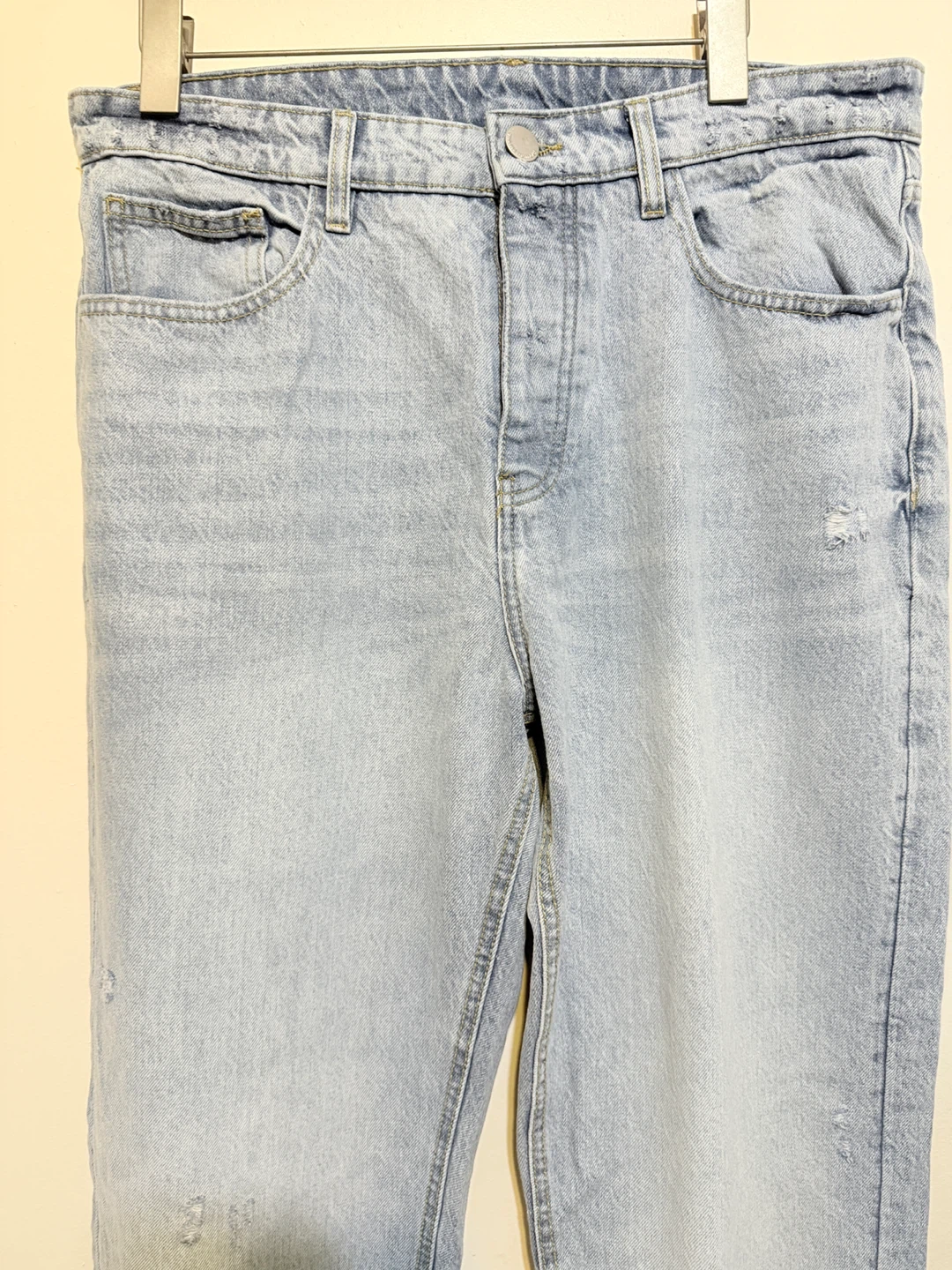 Unlike Humans Light Wash Distressed Denim Jeans - photo 4