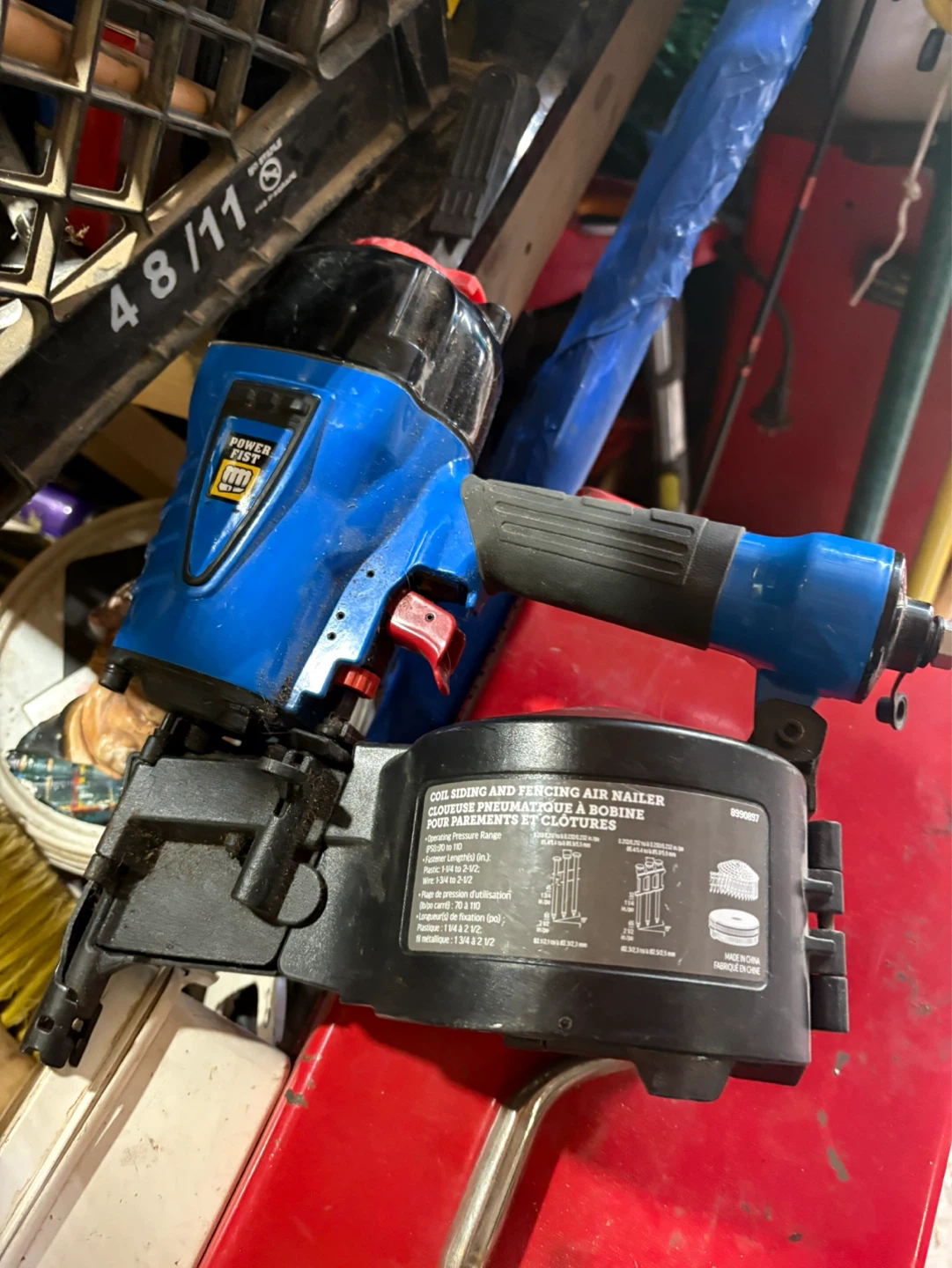 Power Fist Coil Siding and Fencing Air Nailer