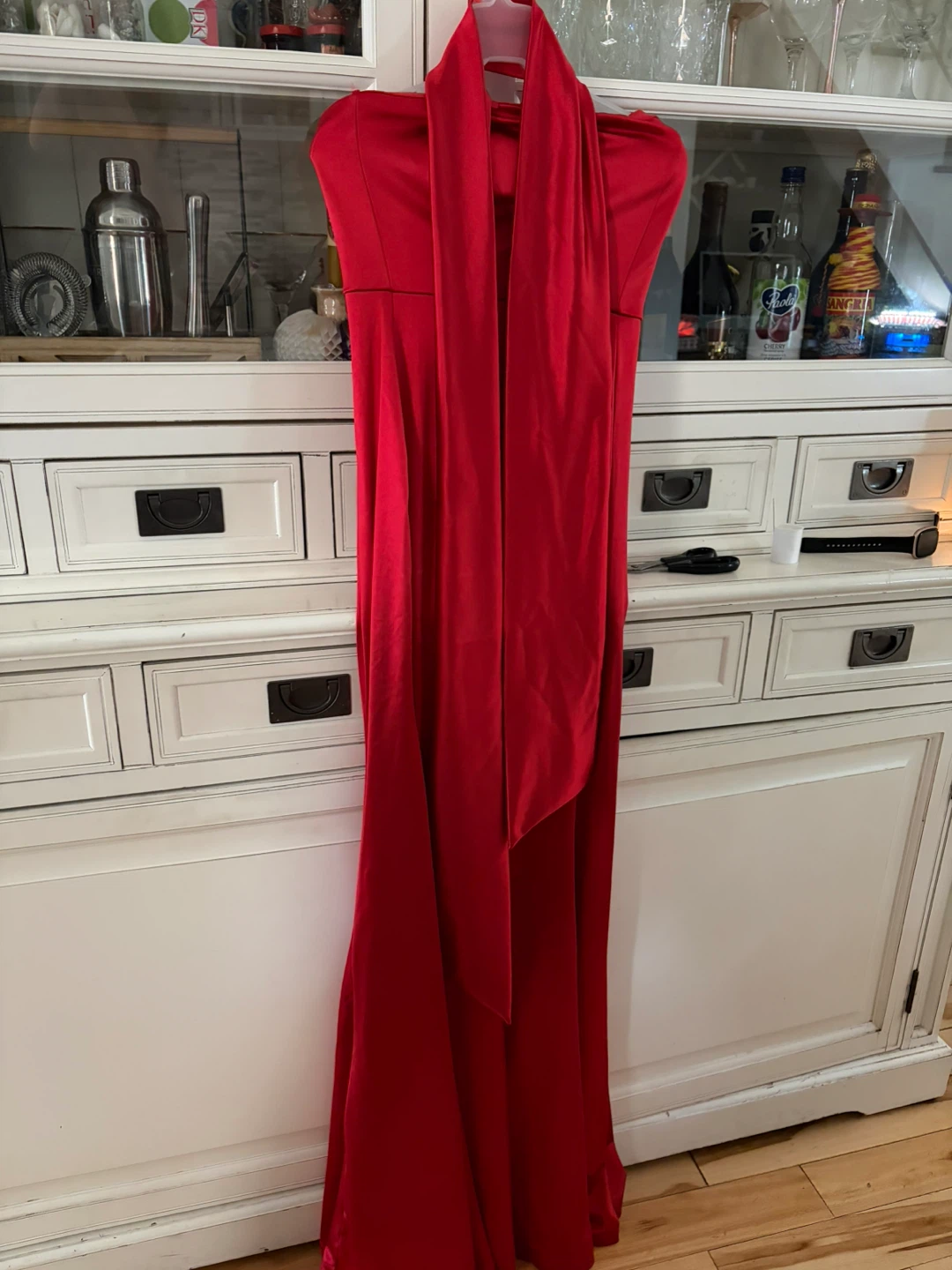 Red Strapless Gown - photo 3