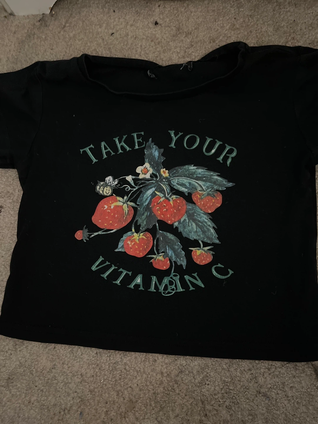 Black Strawberry "Take Your Vitamin C" Graphic T-Shirt