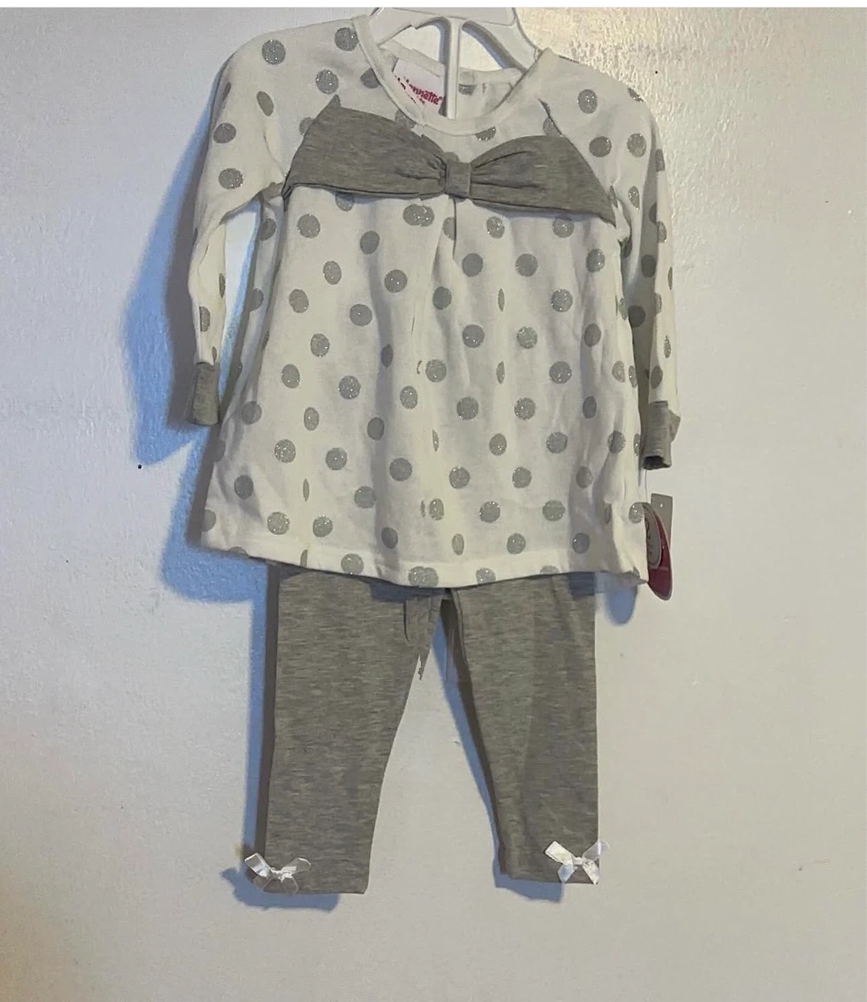 GIRLS 2PC LEGGINGS SUITE (SIZE:18 MONTHS)