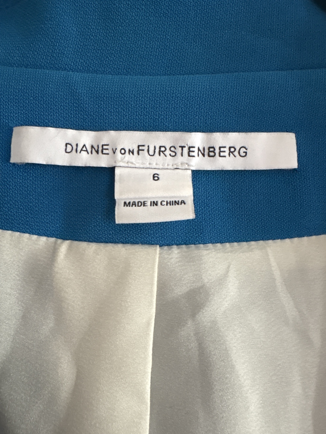 Diane von Furstenberg Blue Blazer Size 6 - photo 2