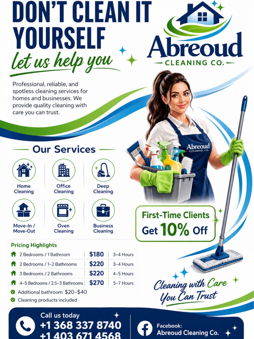Abreoud Cleaning Co. Professional Cleaning Services