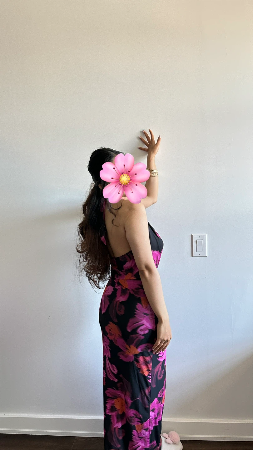 Halter Neck Floral Maxi Dress - photo 2