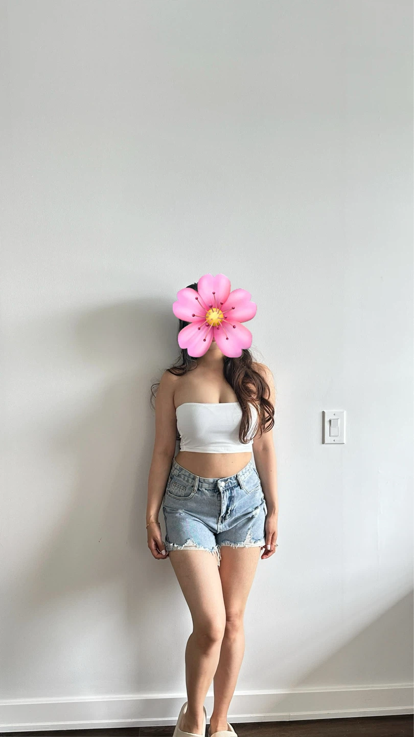 light wash denim shorts