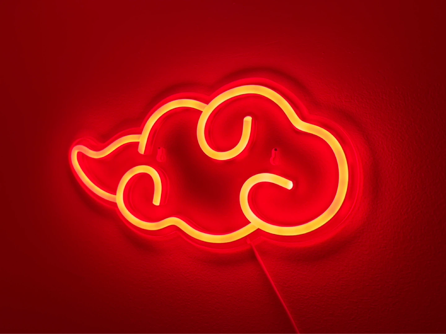 Red is Akatsuki Cloud Neon Sign
