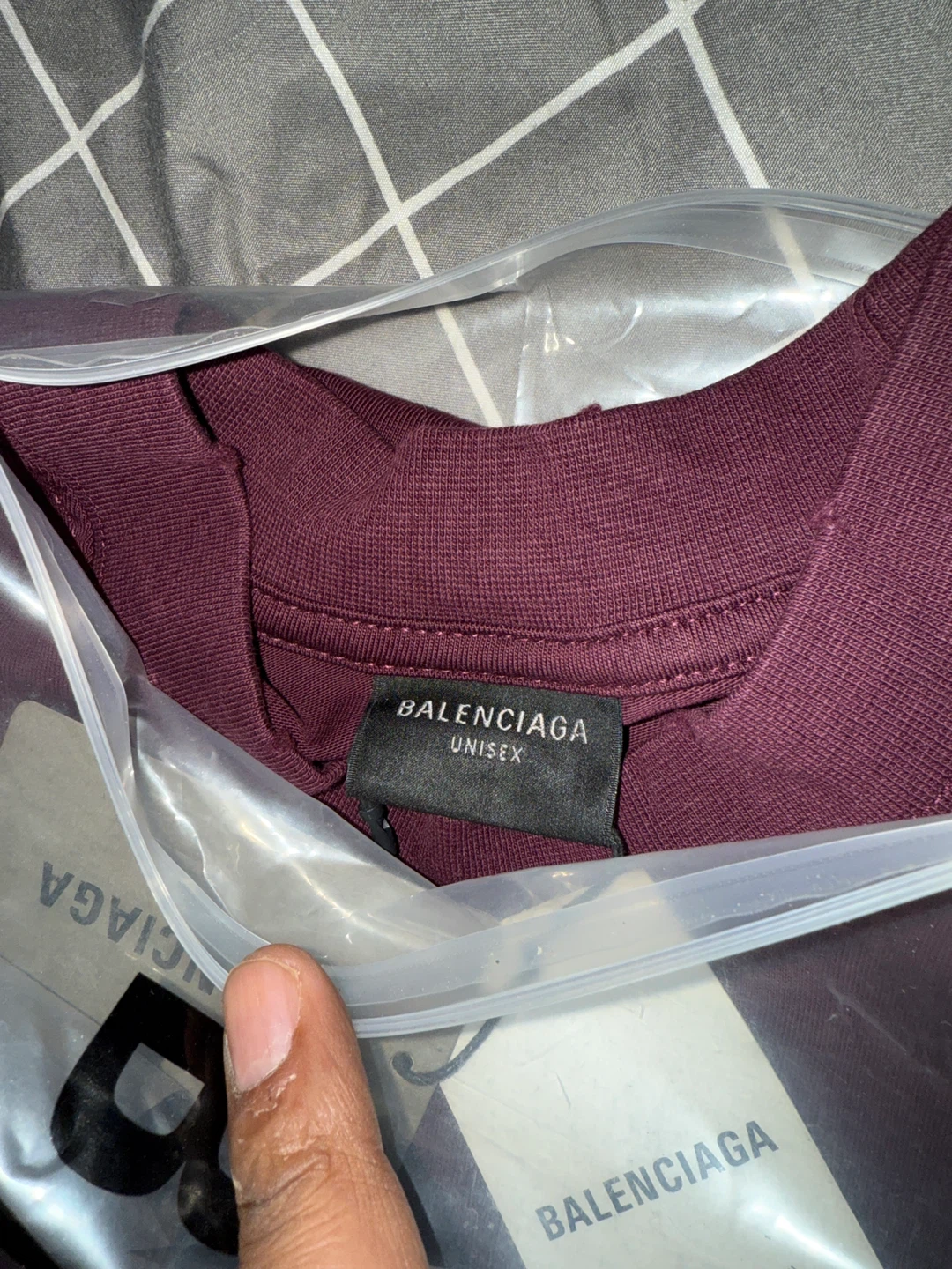 Balenciaga Tape Type Medium Fit T-Shirt Dark Red XXL - photo 3