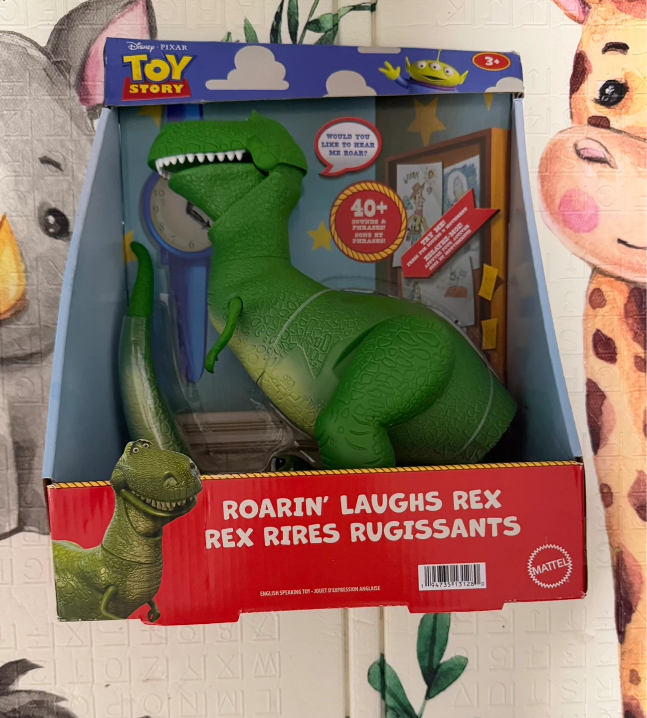 Disney Pixar Toy Story Roarin' Laughs Rex Talking Toy