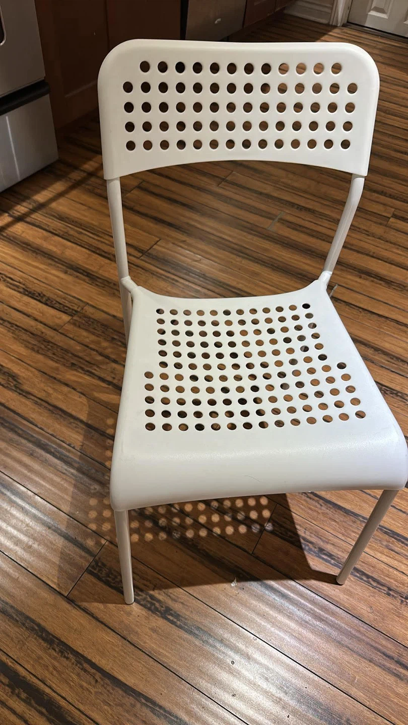 White IKEA "MAMMUT" Chair