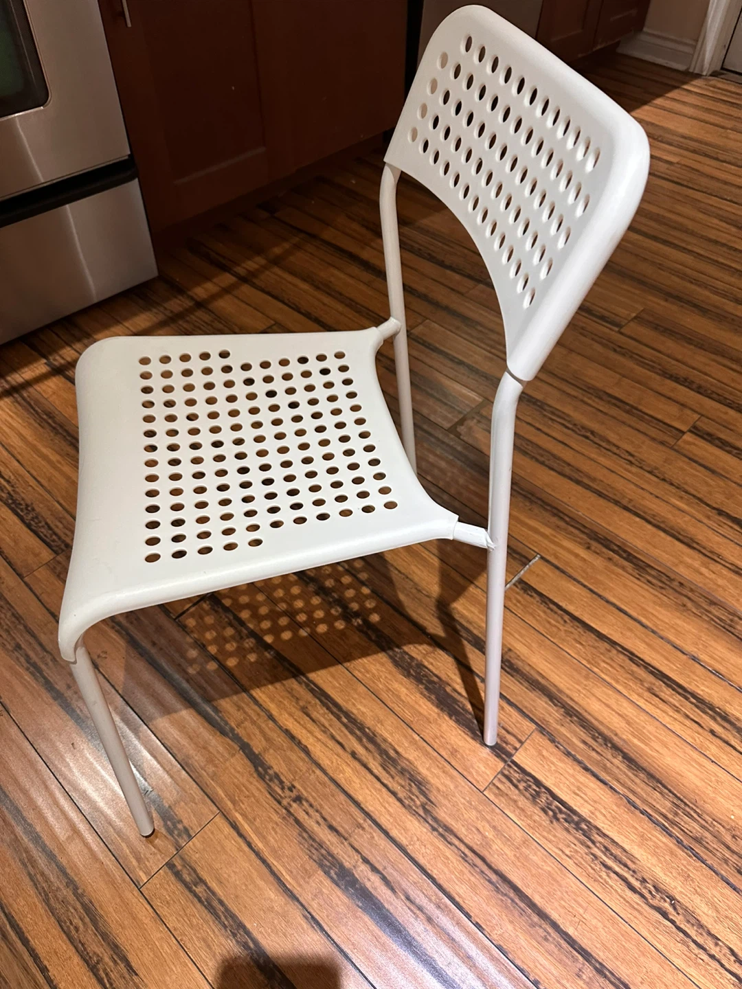 White IKEA "MAMMUT" Chair - photo 2