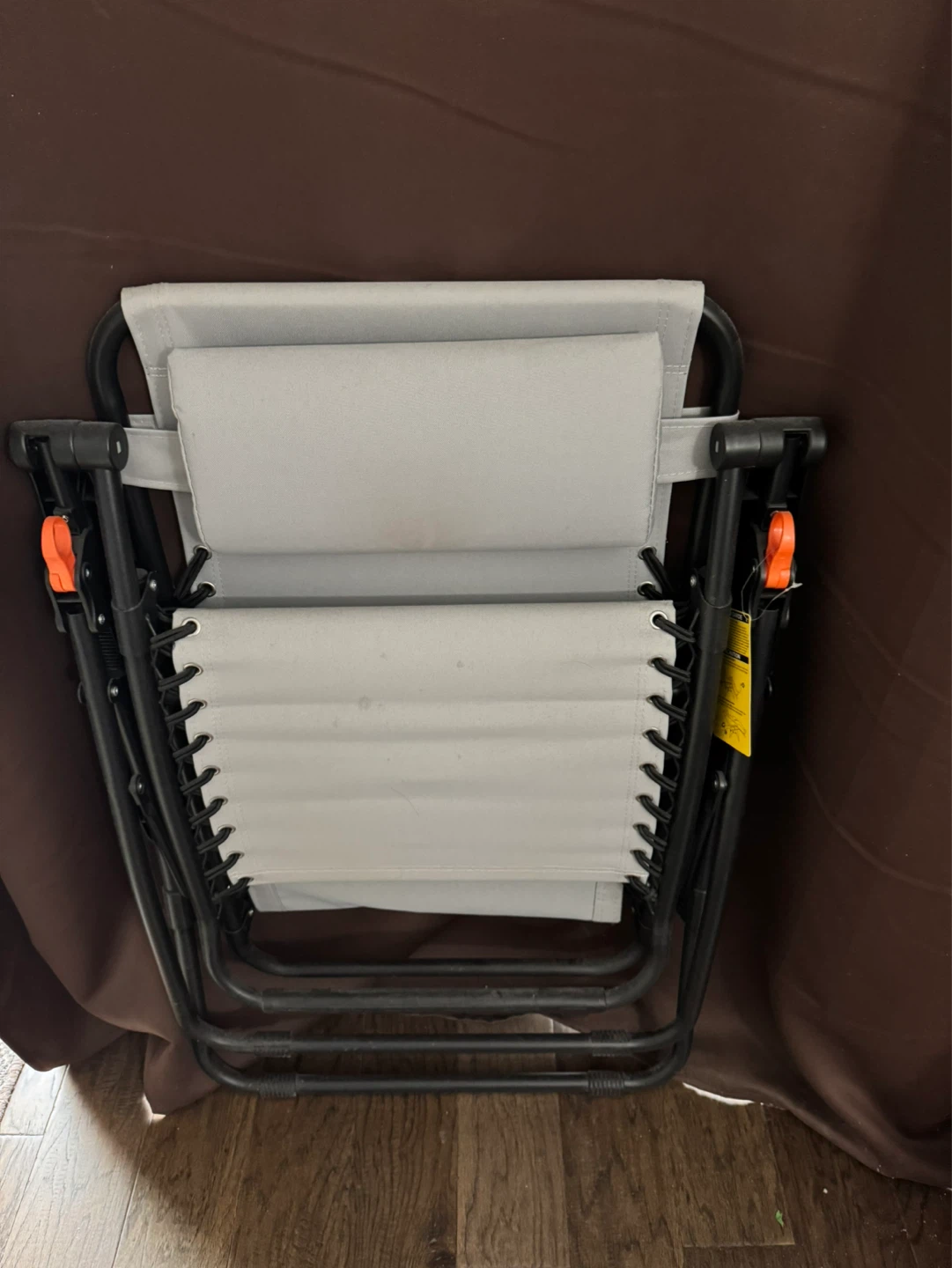 Grey Foldable zero gravity chair with adjustable Pillow - photo 4