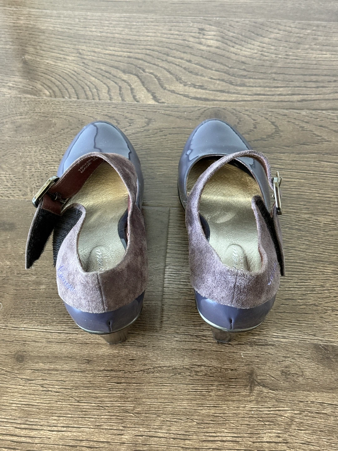 LaNew Women's Purple Patent Leather Mary Jane Heels Size 8 - photo 5