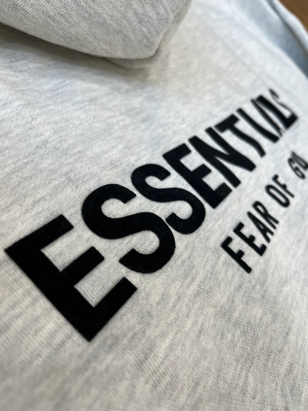 Light Grey ESSENTIALS hoodie - photo 2
