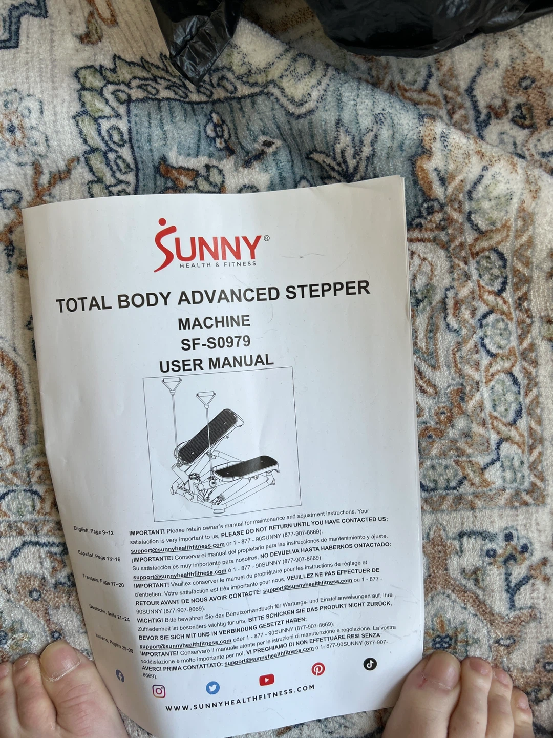 Sunny total body advanced stepper