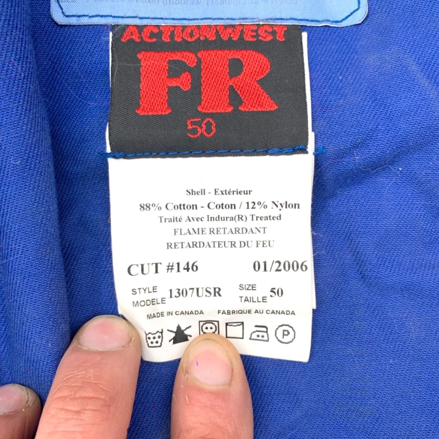 Coveralls Flame Resistant FR Workwear Actionwest Size 50 - photo 2