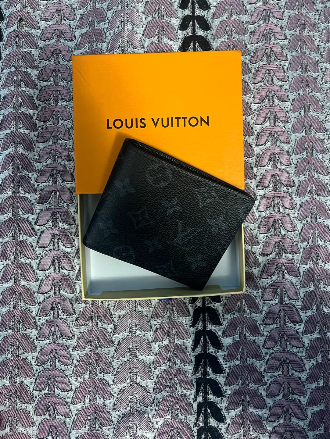 Black Leather LV Wallet