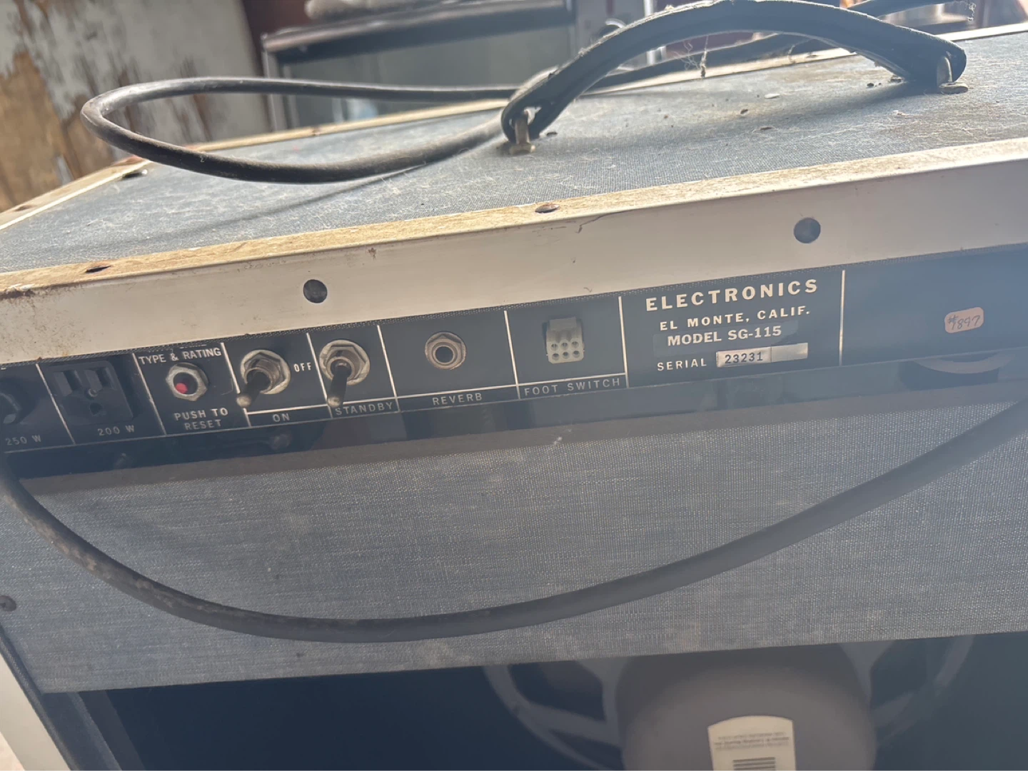 SG Amplification SG-115 Tube Guitar Amplifier - photo 3