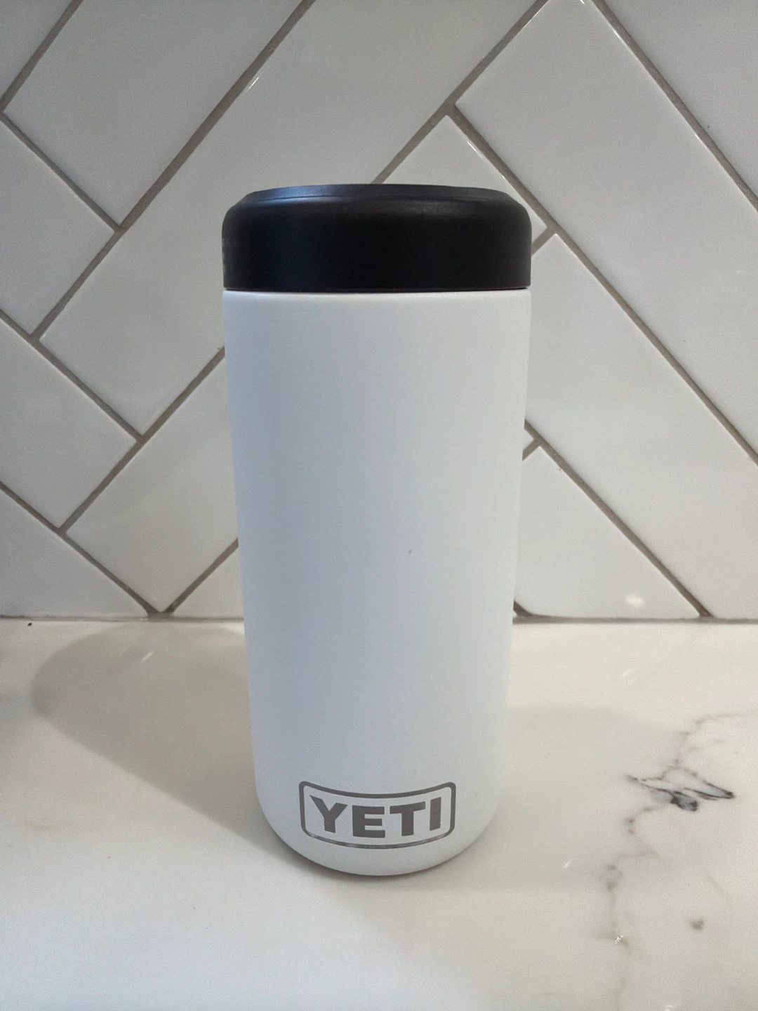 Yeti Colster White Slim Can Cooler