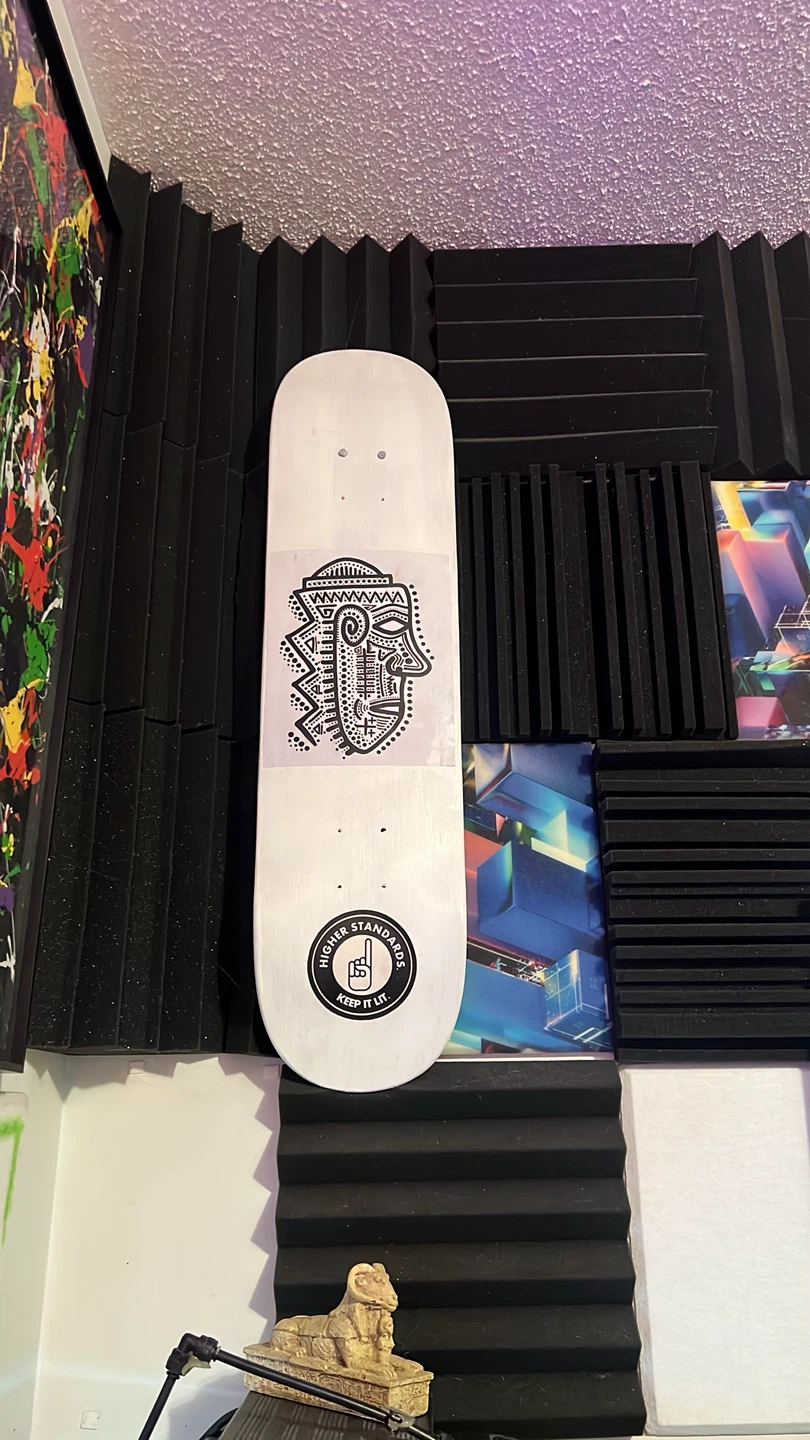 Higher Standards. Skateboard Deck 7’75 New