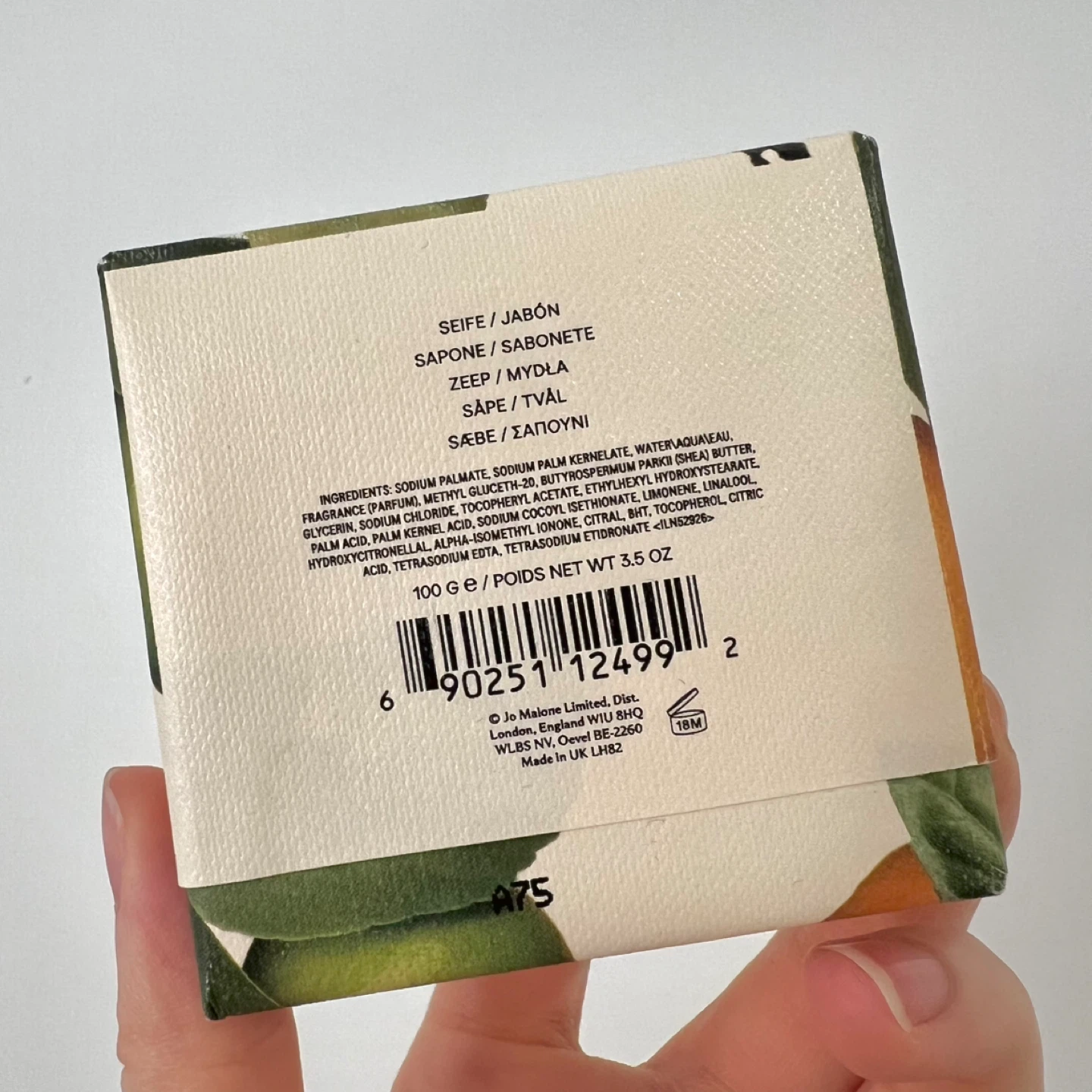 (Retail $45)New Jo Malone London Lime Basil & Mandarin Soap 100g - photo 3