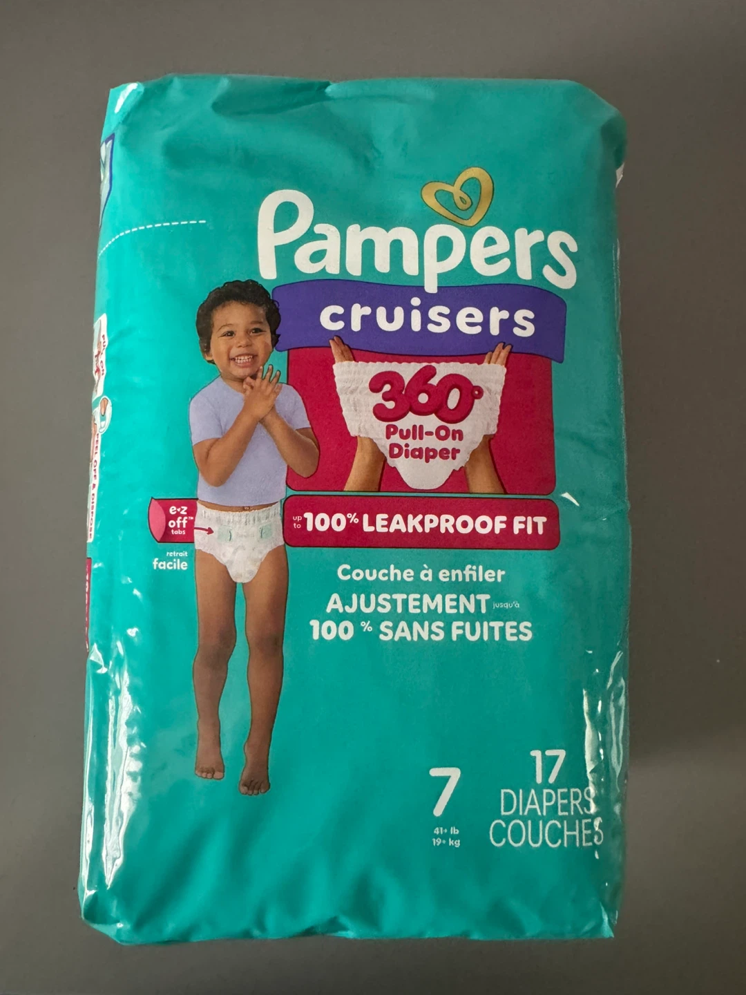 (Unopened) Pampers Cruisers Size 7 Diapers, 17 Count