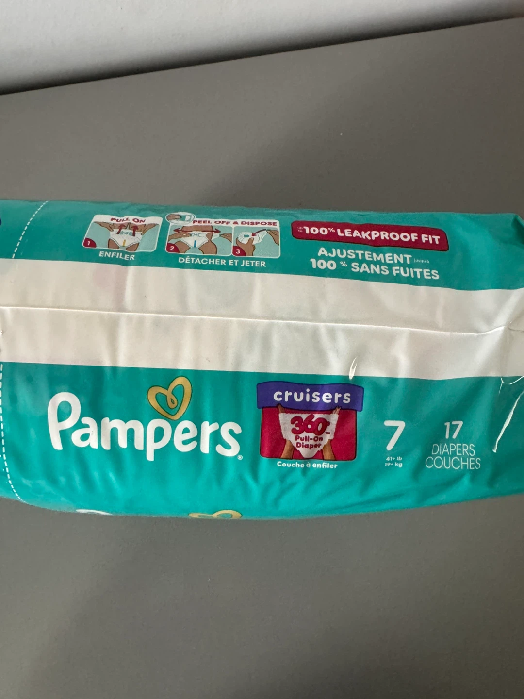 (Unopened) Pampers Cruisers Size 7 Diapers, 17 Count - photo 2